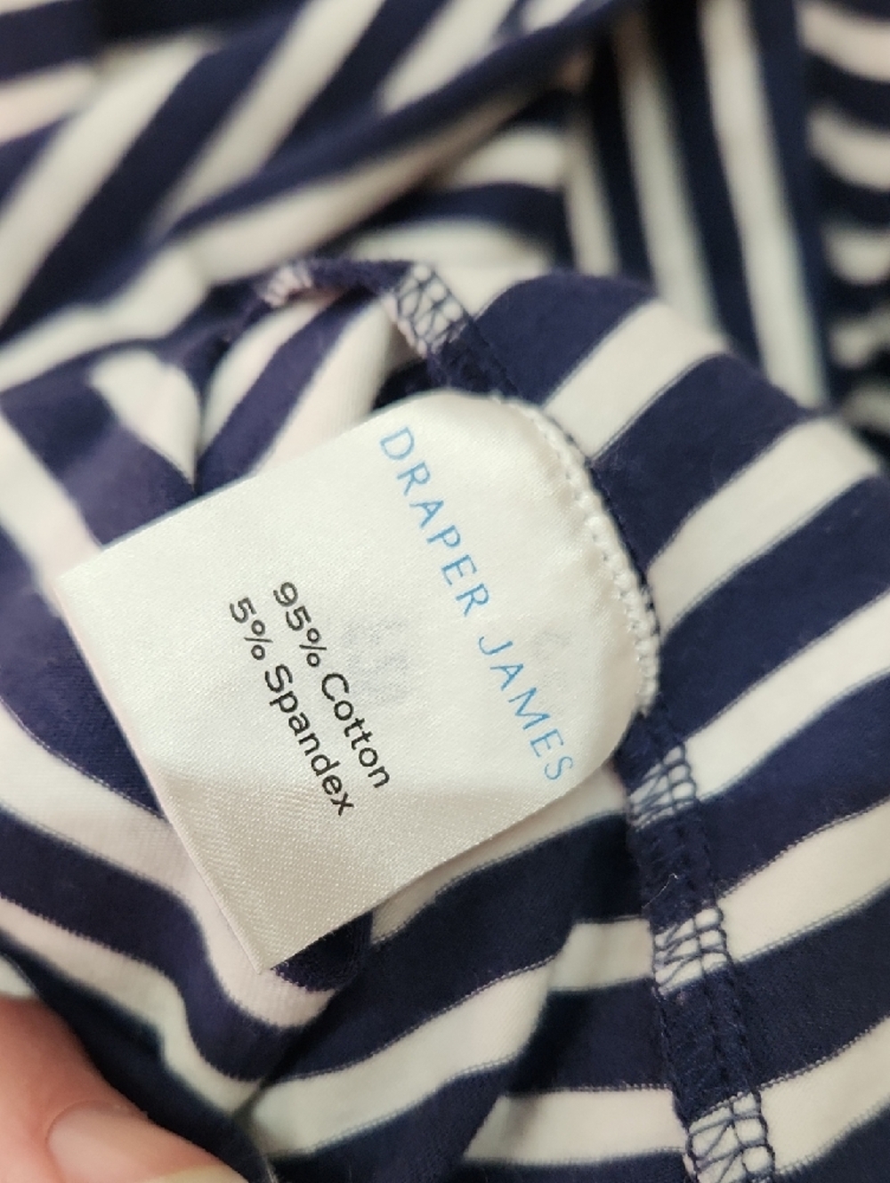 Draper James Black and White Striped Short Sleeve Dress - Picture 4 of 4